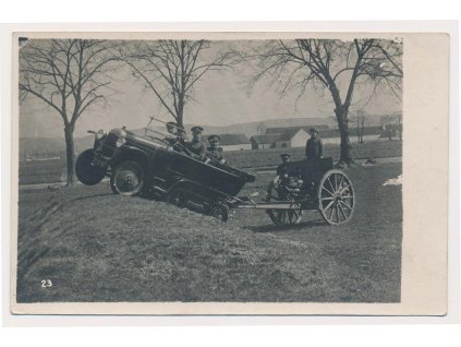 ČSR, Armáda, Tažný Citroen s housenkovým převodem při výcviku, cca 1920