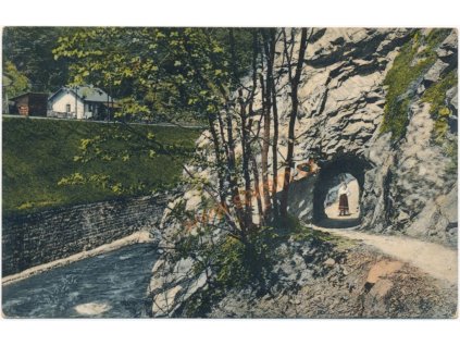 20 - Jablonecko, Žel. Brod, partie u tunelu z Riegrovy stezky, cca 1913