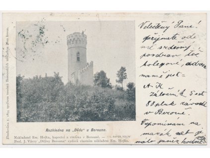 02 - Beroun, Turistická rozhledna na vrcholu kopce Děd, cca 1900
