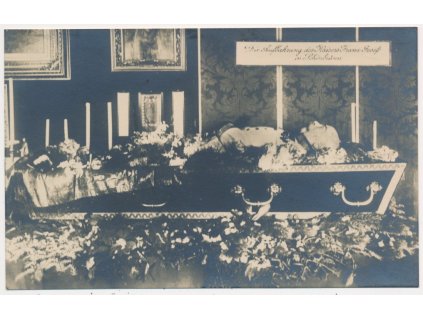 František Josef I., Pohřeb panovníka, rakev, 1916