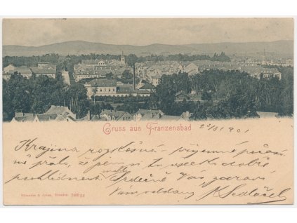 08 - Chebsko, Františkovy Lázně (Franzensbad), Celkový pohled na město, 1901