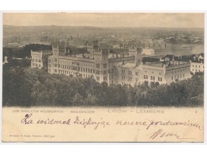 Ukrajina, Lvov (Lwów), Dom inwalidów wojskowych, cca 1901