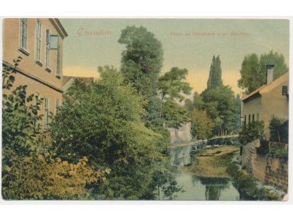 10 - Chrudim, partie na Chrudimce u sv. Kateřiny, prošlá poštou 1911