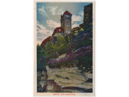 32 - Liberecko, Ještěd, Neues Jeschkenhaus, cca 1925