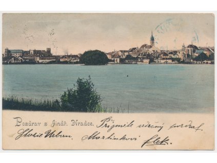 24 - Jindřichův Hradec, celkový pohled na město, cca 1900