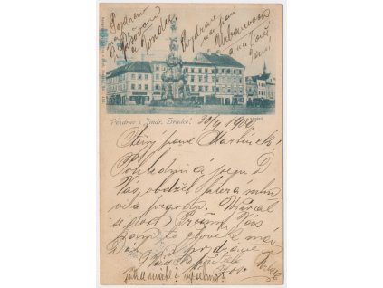 24 - Jindřichův Hradec, okénková partie z náměstí, cca 1900