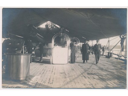 Rakousko - Uhersko, Oživená partie z paluby lodi S.M.S. Viribus Unitis, 1918