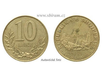 Albánie, mince 10 Leke, 2000, stav 1/1