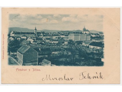 22 - Jičín, Celkový pohled na město, cca 1899
