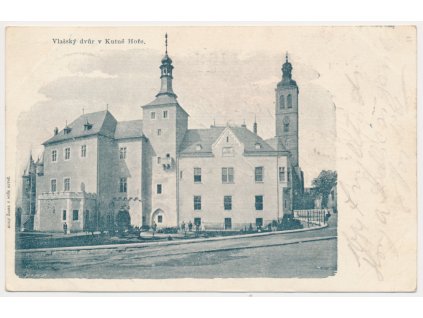 31 - Kutná Hora, Vlašský dvůr, oživená partie, cca 1900