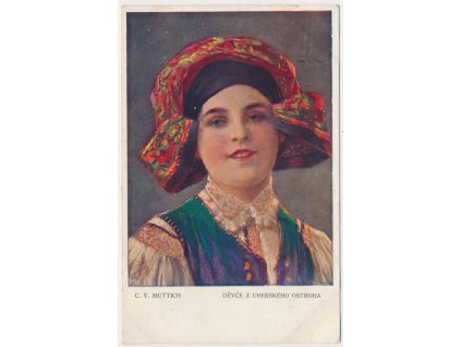 Muttich K. V. (1873-1924), Děvče z Uherského Ostroha, cca 1915