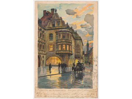 Německo, Mnichov (München), Kgl. Hofbräuhaus, cca 1900
