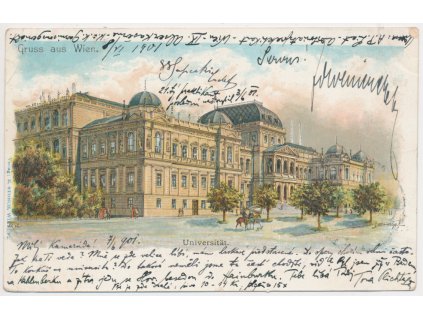 Rakousko, Vídeň (Wien), Universität, cca 1901