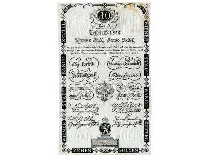 Rakousko - Uhersko, 10 Gulden, 1806, krásná zachovalost UNC