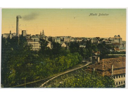36 - Mladá Boleslav, celkový pohled na město, cca 1914