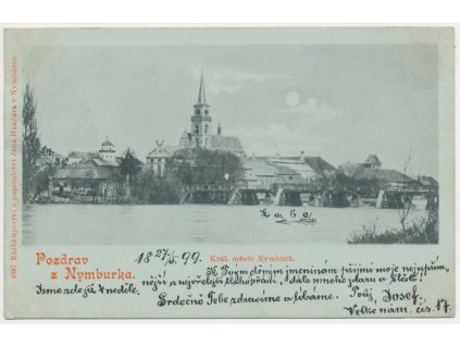 40 - Nymburk, pohled na město, cca 1899