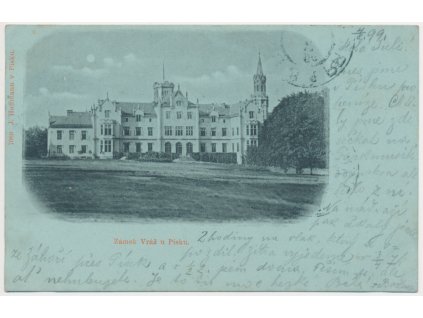 46 - Písecko, Vráž, Zámek - nyní lázně, cca 1899