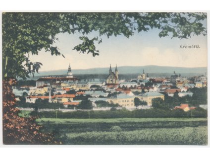 30 - Kroměříž, celkový pohled na město, cca 1919