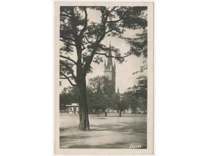 31 - Kutnohorsko, Čáslav, partie z náměstí, cca 1934