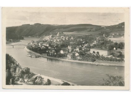 51 - Praha-západ, Davle, celkový pohled, cca 1951