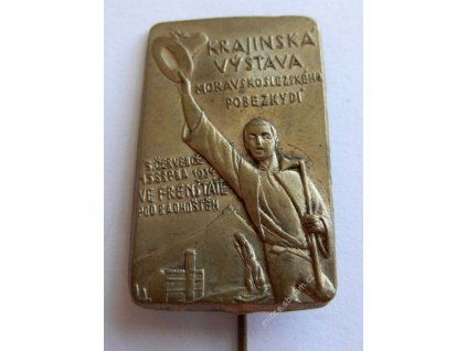 Frenštát p. R. výstava, výška na jehle 44 mm, 1934