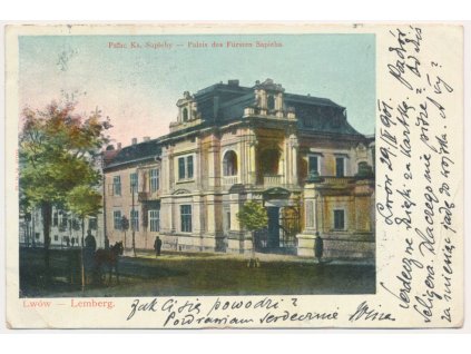 Ukrajina, Lvov (Lwów), Palac Ks. Sapiehy, cca 1901