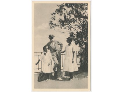 T. G. Masaryk, Pan prezident s vnučkami na Sicílii r. 1924