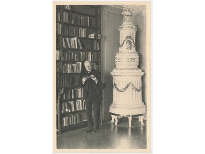 T. G. Masaryk, Prezident ve své knihovně v Lánech r. 1922
