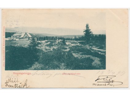 66 - Trutnovsko, Krkonoše, Hotel Černá bouda, cca 1899