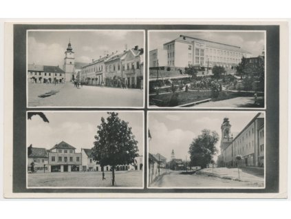 Slovensko, Prievidza, 4 záběr dominant města, cca 1937