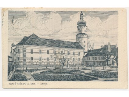 38 - Náchodsko, Nové Město nad Metují, Zámecká partie, cca 1916