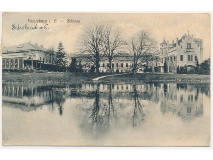 34 - Lounsko, Petrohrad (Petersburg), pohled na zámek, cca 1913