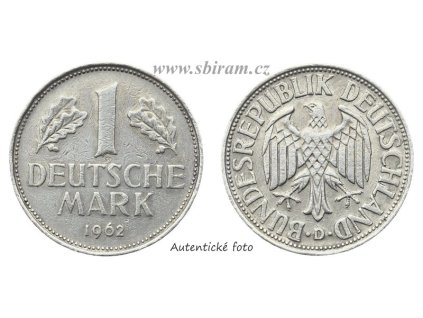 NSR, mince 1 Marka, 1962 D, stav 1/1