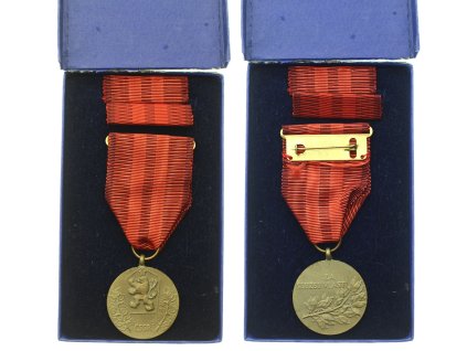 ČSSR, Za službu vlasti, stuha, stužky, bronz, etue, krásná sběratelská jakost