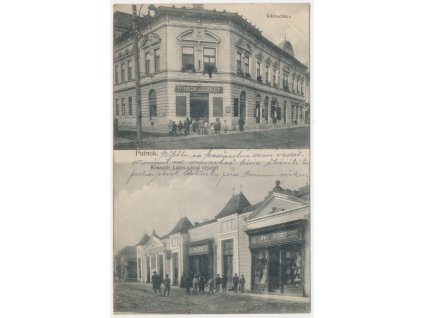 Maďarsko, Putnok, 2 záběr oživených partií, Városháza, Kossuth Lajos, 1919