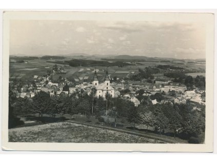 70 - Orlickoústecko, Žamberk, celkový pohled, cca 1946