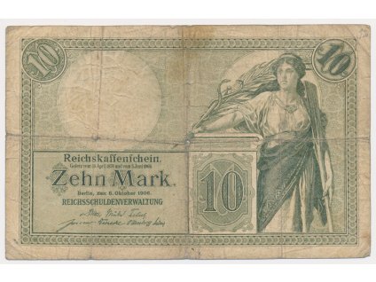 Německo, 10 Marek, 1906, oběhový stav