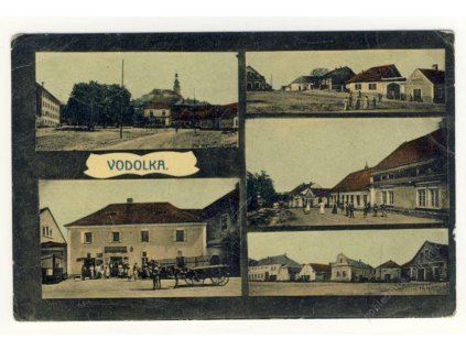 50 - Praha - východ, Vodolka, 5 - ti záběr, obchod S. Kříž, ulice....