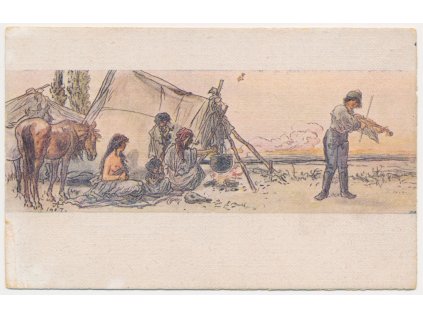 Mikoláš Aleš (1852-1913), Cikáni, cca 1950