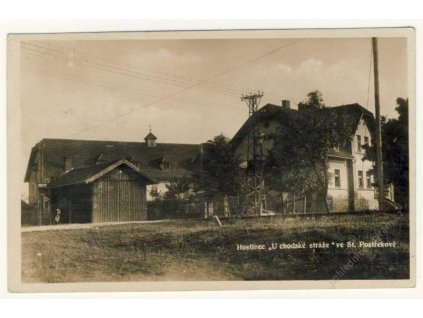 15 - Domažlicko, St. Postřekov, hostinec U Chodské stráže, ca 1938