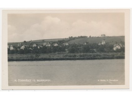 51 - Praha-západ, Černošice - Dolní Mokropsy, pohled od řeky, cca 1935