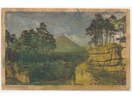 11 - Českolipsko, hrad Bezděz, Burgruine Bösig, cca 1920