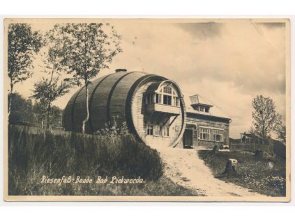 32 - Liberecko, Lázně Libverda, restaurace Obří sud, cca 1935
