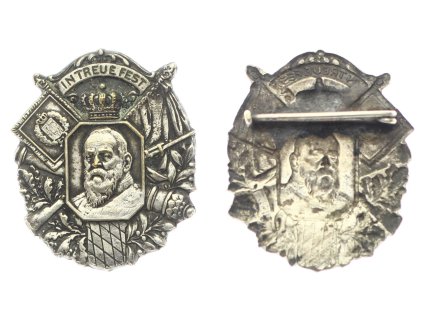 Německo, Pamětní válečný odznak In Treu Fest, plech, 1914/1918, stav 1/1