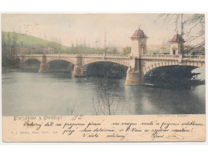 49 - Praha, Nový most císaře Františka Josefa, cca 1902