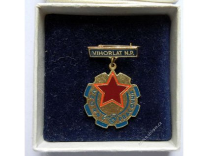 ČSSR, Vzorný pracovník Vihorlat N.P., etue