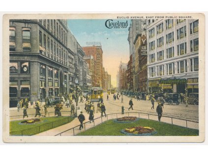 USA, Ohio - Cleveland, Euclid Avenue, east from Public Square, cca 1925