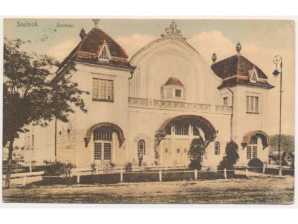 Maďarsko, Szolnok, Szinház, Divadlo, cca 1915