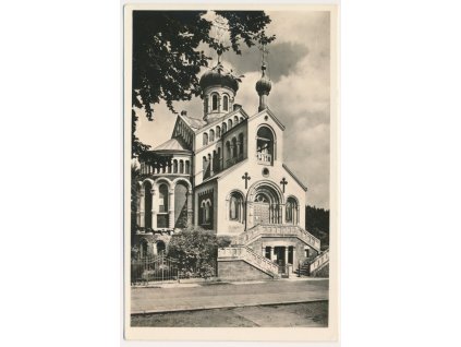 08 - Chebsko, Mariánské Lázně, Ruský kostel, cca 1929