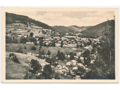20 - Jablonecko, Dolní Polubný, celkový pohled, cca 1955